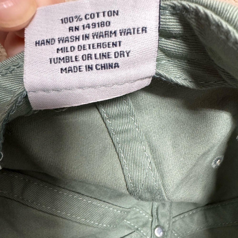 Ivory Ella Green Baseball Cap - Picture 3 of 4